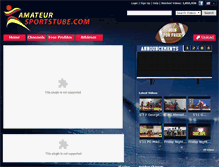 Tablet Screenshot of amateursportstube.com